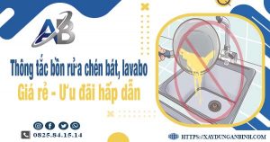 Thông tắc bồn rửa chén, bát, lavabo tại Đà Lạt【Chỉ từ 88k】