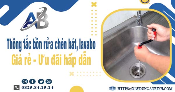 Thông tắc bồn rửa chén, bát, lavabo tại Đà Nẵng【Chỉ từ 88k】