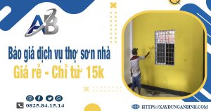 Báo giá dịch vụ thợ sơn nhà tại Vũng Tàu giá rẻ【Chỉ từ 15k】