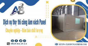 Báo giá dịch vụ thợ thi công làm vách panel tại quận Gò Vấp