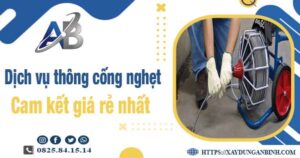 Báo giá dịch vụ thông cống nghẹt tại Gia Lâm【Giảm 20% phí】