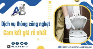 Báo giá dịch vụ thông cống nghẹt tại Hải Dương【Giảm 20%】