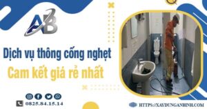 Báo giá dịch vụ thông cống nghẹt tại Khánh Hoà【Giảm 20%】