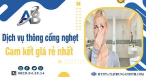 Báo giá dịch vụ thông cống nghẹt tại Nam Định -【Giảm 20%】