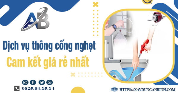 Báo giá dịch vụ thông cống nghẹt tại Ninh Bình -【Giảm 20%】