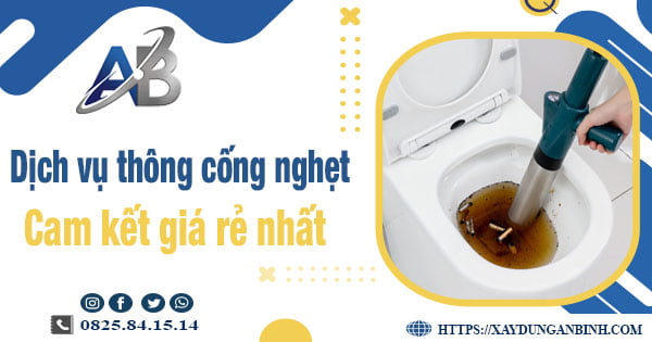 Báo giá dịch vụ thông cống nghẹt tại Thái Bình -【Giảm 20%】