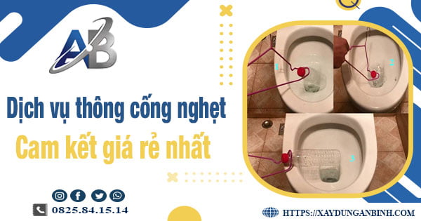 Báo giá dịch vụ thông cống nghẹt tại Thái Nguyên - Giảm 20%