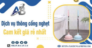 Báo giá dịch vụ thông cống nghẹt tại Thanh Hóa【Giảm 20%】