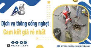 Báo giá dịch vụ thông cống nghẹt tại Thị Xã Sơn Tây - Giảm 20%