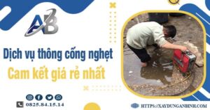 Báo giá dịch vụ thông cống nghẹt tại Tp Mỹ Tho【Giảm 20%】