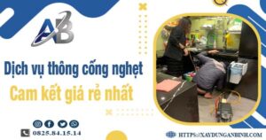 Báo giá dịch vụ thông cống nghẹt tại Tp Quy Nhơn - Giảm 20%