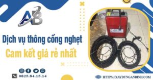 Báo giá dịch vụ thông cống nghẹt tại Tp Vị Thanh - Giảm 20%