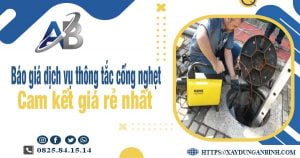 Báo giá dịch vụ thông cống nghẹt tại Vũng Tàu cam kết giá rẻ