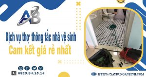 Báo giá dịch vụ thợ thông tắc nhà vệ sinh tại An Giang giá rẻ