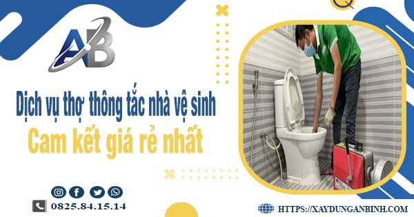 Báo giá dịch vụ thợ thông tắc nhà vệ sinh tại Bình Chánh giá rẻ