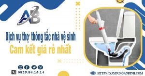 Báo giá dịch vụ thợ thông tắc nhà vệ sinh tại Bình Dương giá rẻ