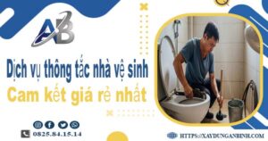 Báo giá dịch vụ thợ thông tắc nhà vệ sinh tại Bình Phước giá rẻ nhất