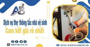 Báo giá dịch vụ thợ thông tắc nhà vệ sinh tại Cần Thơ giá rẻ