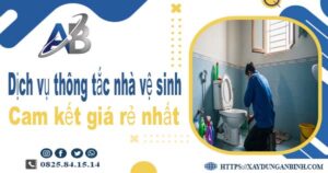 Báo giá dịch vụ thợ thông tắc nhà vệ sinh tại Cầu Giấy giá rẻ nhất