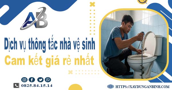 Báo giá dịch vụ thợ thông tắc nhà vệ sinh tại Đông Anh giá rẻ nhất