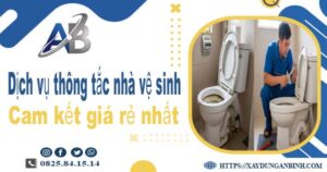 Báo giá dịch vụ thợ thông tắc nhà vệ sinh tại Đồng Xoài giá rẻ nhất