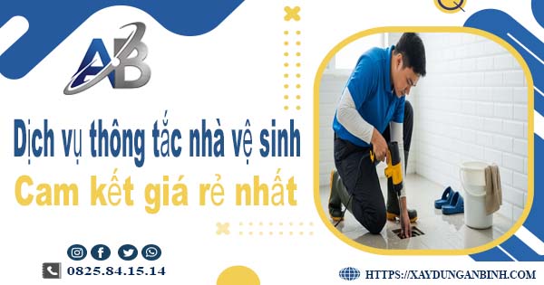 Báo giá dịch vụ thợ thông tắc nhà vệ sinh tại Hoài Đức giá rẻ nhất