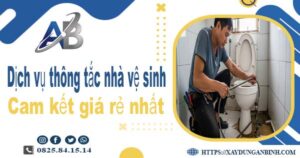 Báo giá dịch vụ thợ thông tắc nhà vệ sinh tại Hoàng Mai giá rẻ