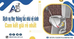 Báo giá dịch vụ thợ thông tắc nhà vệ sinh tại Hóc Môn giá rẻ