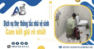 Báo giá dịch vụ thợ thông tắc nhà vệ sinh tại Kiên Giang giá rẻ