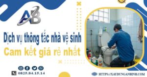 Báo giá dịch vụ thợ thông tắc nhà vệ sinh tại Long Biên giá rẻ nhất
