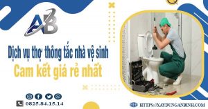 Báo giá dịch vụ thợ thông tắc nhà vệ sinh tại Long Thành giá rẻ