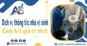 Báo giá dịch vụ thợ thông tắc nhà vệ sinh tại Mỹ Đức giá rẻ nhất