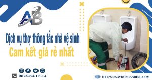 Báo giá dịch vụ thợ thông tắc nhà vệ sinh tại Mỹ Tho giá rẻ