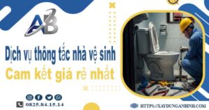 Báo giá dịch vụ thợ thông tắc nhà vệ sinh tại Sóc Sơn giá rẻ nhất