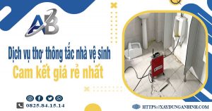 Báo giá dịch vụ thợ thông tắc nhà vệ sinh tại Tiền Giang giá rẻ