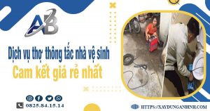 Báo giá dịch vụ thợ thông tắc nhà vệ sinh tại Vĩnh Long giá rẻ