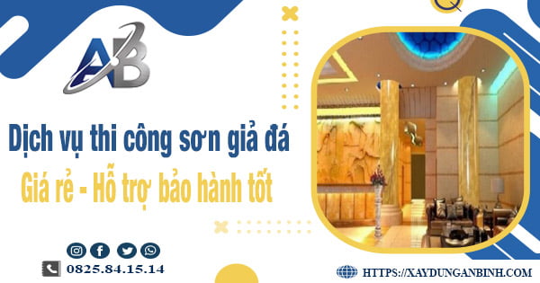 Dịch vụ thi công sơn giả đá tại Bến Cát【Bảo hành 5 năm】