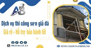 Dịch vụ thi công sơn giả đá tại Biên Hoà【Bảo hành 5 năm】