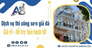 Dịch vụ thi công sơn giả đá tại Bình Chánh【Bảo hành 5 năm】