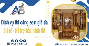 Dịch vụ thi công sơn giả đá tại Bình Dương【Bảo hành 5 năm】