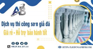 Dịch vụ thi công sơn giả đá tại Bình Thạnh【Bảo hành 5 năm】