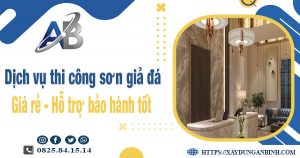 Dịch vụ thi công sơn giả đá tại Củ Chi【Bảo hành 5 năm】