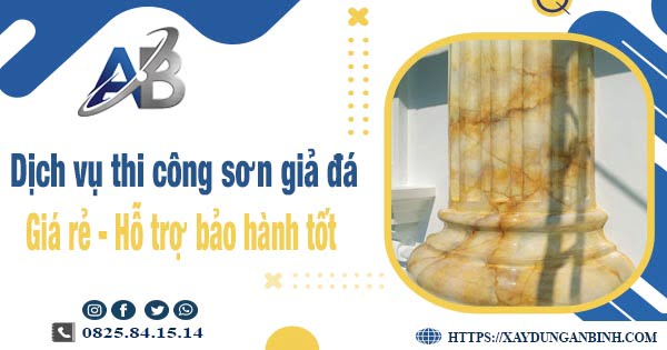 Dịch vụ thi công sơn giả đá tại Đồng Tháp【Bảo hành 5 năm】