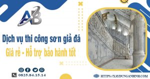 Dịch vụ thi công sơn giả đá tại Gò Vấp【Bảo hành 5 năm】