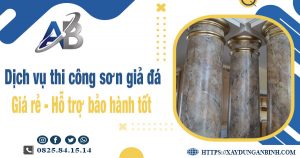 Dịch vụ thi công sơn giả đá tại Hóc Môn【Bảo hành 5 năm】