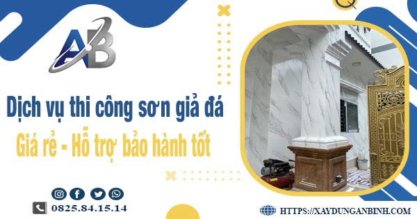 Dịch vụ thi công sơn giả đá tại Lâm Đồng【Bảo hành 5 năm】