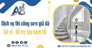 Dịch vụ thi công sơn giả đá tại Long An【Bảo hành 5 năm】