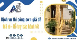 Dịch vụ thi công sơn giả đá tại Phú Nhuận【Bảo hành 5 năm】