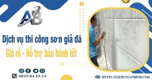 Dịch vụ thi công sơn giả đá tại Quận 1【Bảo hành 5 năm】