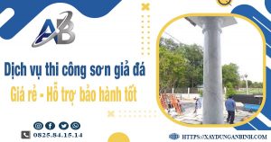 Dịch vụ thi công sơn giả đá tại Quận 10【Bảo hành 5 năm】